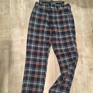 American Eagle Stretch Slacks Plaid 6 Regular